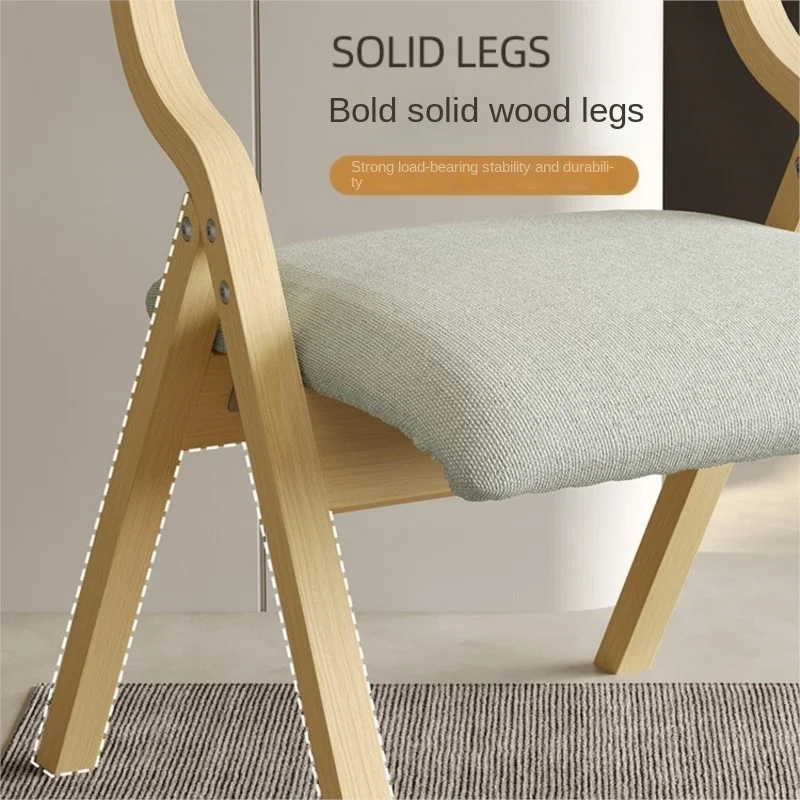 Dining Chair X&D Backrest Chair Household Nordic Minimalist Sofa Without Floor Portable Folding Chair Leisure Dining Table