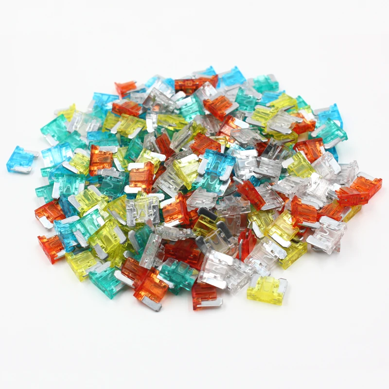 20 Pcs 5A 7.5A 10A 15A 20A 25A 30A Amp Low profile Mini Fuses for Car Truck Automotive Fuse Accessories Blade