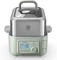 G553 5-Quart Electric Food Steamer for Cooking, One Touch Vegetable Steamer, Digital Multifunctional Steamer, Quick Steam in 60s 1
