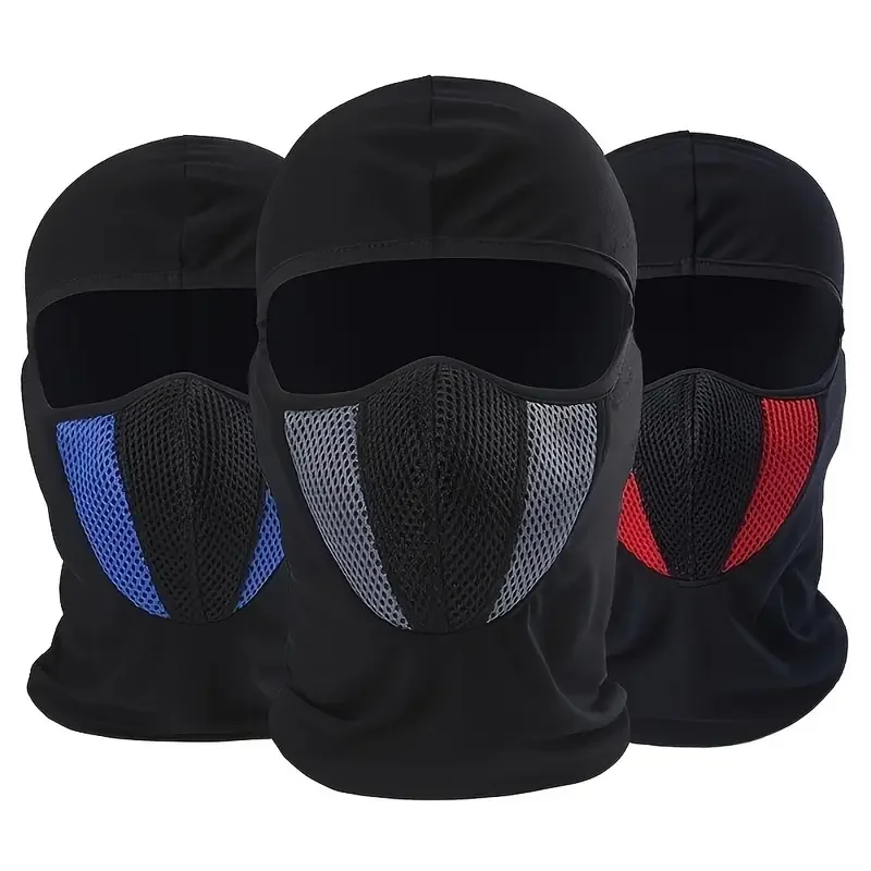 Balaclava Mask Breathable Balaclava Motorcycle Full Face Mask Motorbike Cycling Bike Mask Motocross Helmet Hood Moto Riding Neck Face