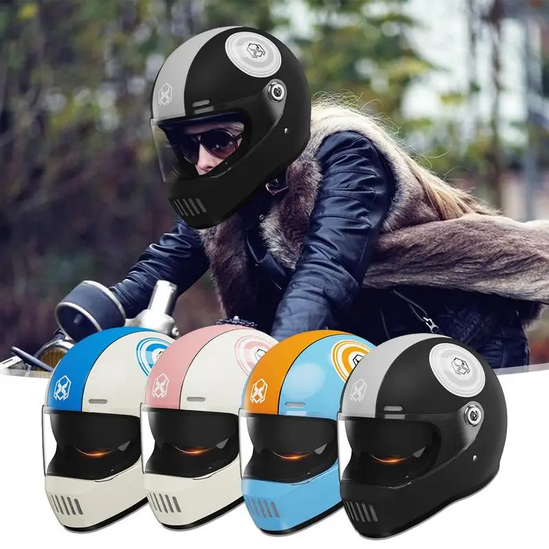 

Unisex Motorcycle Helmet Double Mirror Full Face Motorcycle Helmet Men Women Street Fashion Thermal Helmet Motorbike Accessories