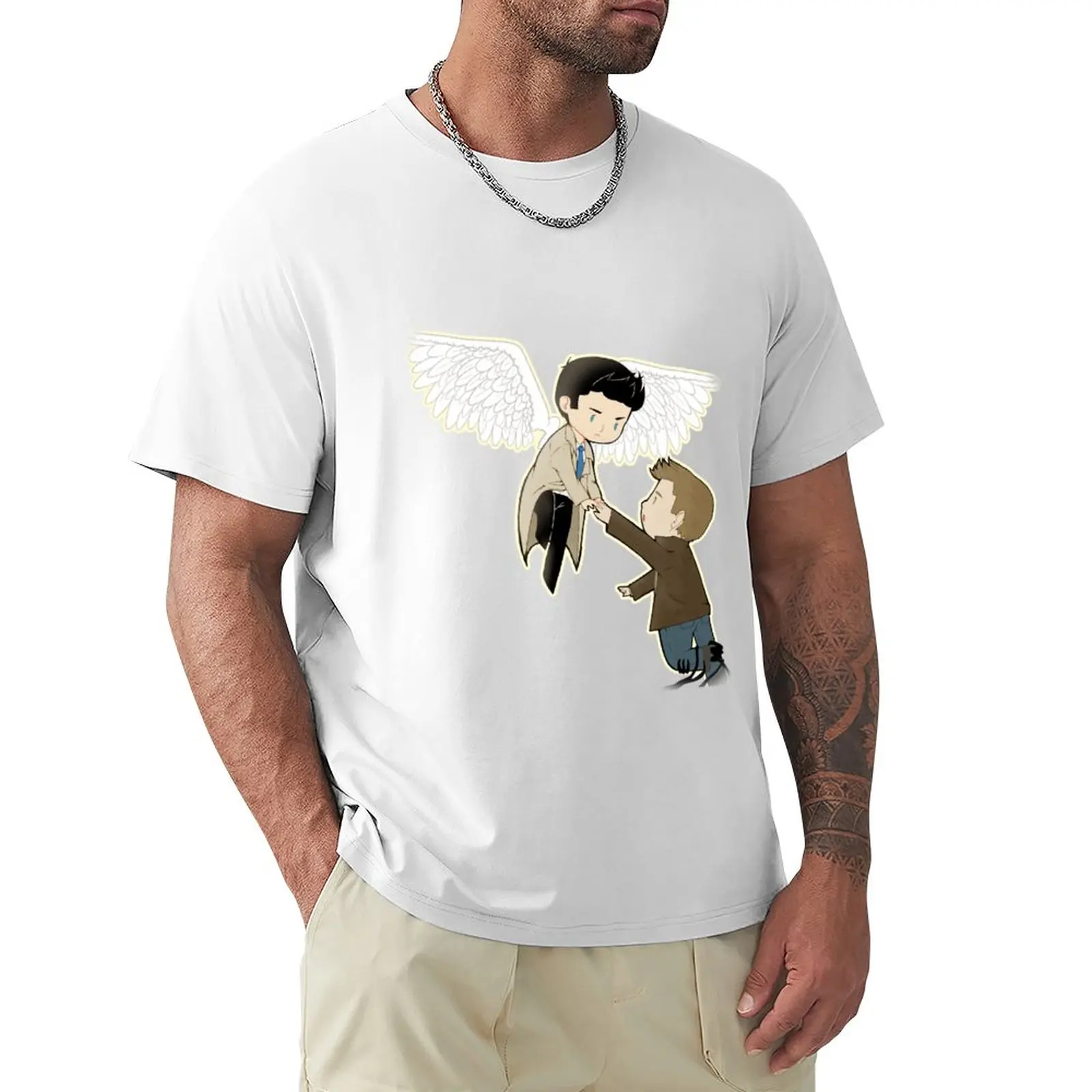 Little Guardian Angel T-Shirt Kawaii Clothes Tops Mens Champion T-Shirt