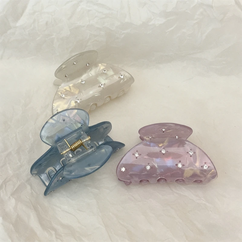 1Pcs Bunte Diamant Essigsäure Erfassen Clip Täglichen Pendeln/Dating, frauen Friseur Zeigen Temperament Haar Zubehör – Detail 8