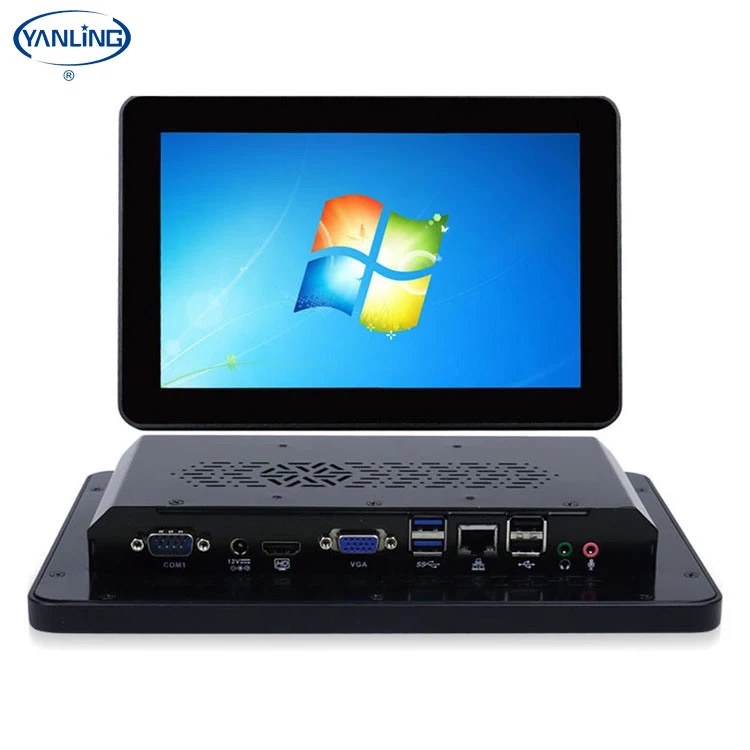 

10.1 inch touch screen industrial waterproof panel pc J1900 all in one computer touch panel pc industrial with wifi com rs232