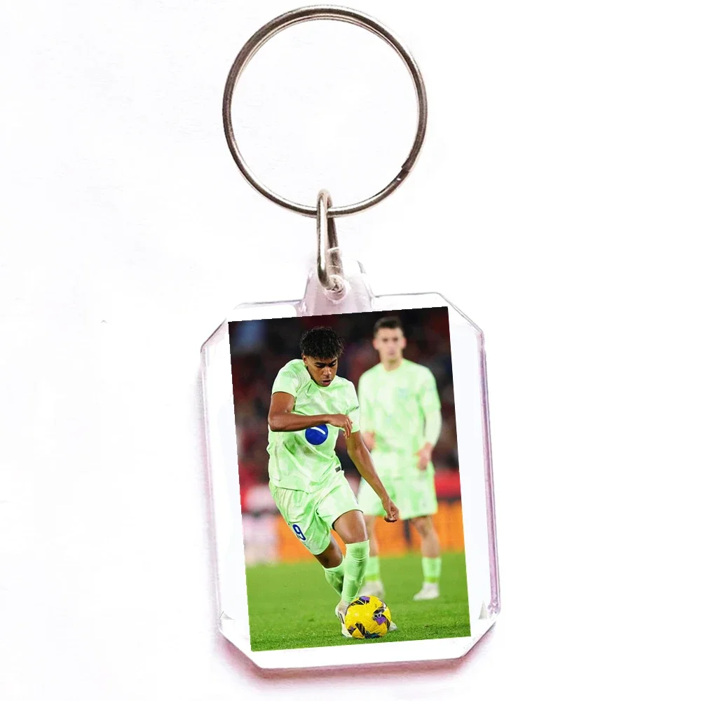 サッカー選手飾り 12種類のラミネヤマールサッカーキーホルダー - アクリルサッカー選手