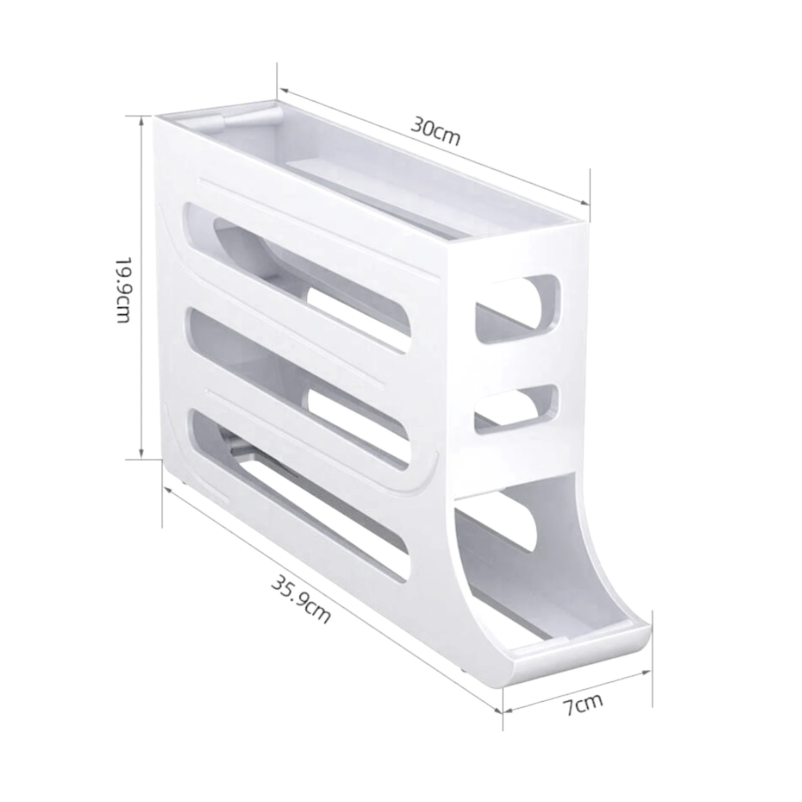 FRIGORIFERO 2 LIVELLI Dispenser Uova Salvaspazio Armadio Vassoio Uova - Foto 10