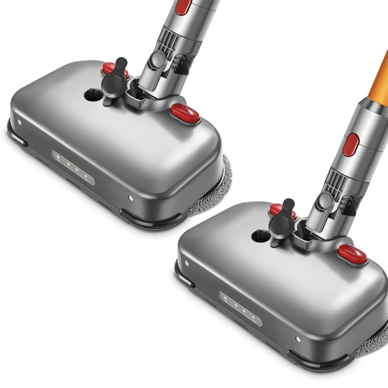 

2X Electric Wet Dry Mopping Head With LED Light For Dyson V7 V8 V10 V11 Replaceable Parts With Mop Head Mop Pads Cup