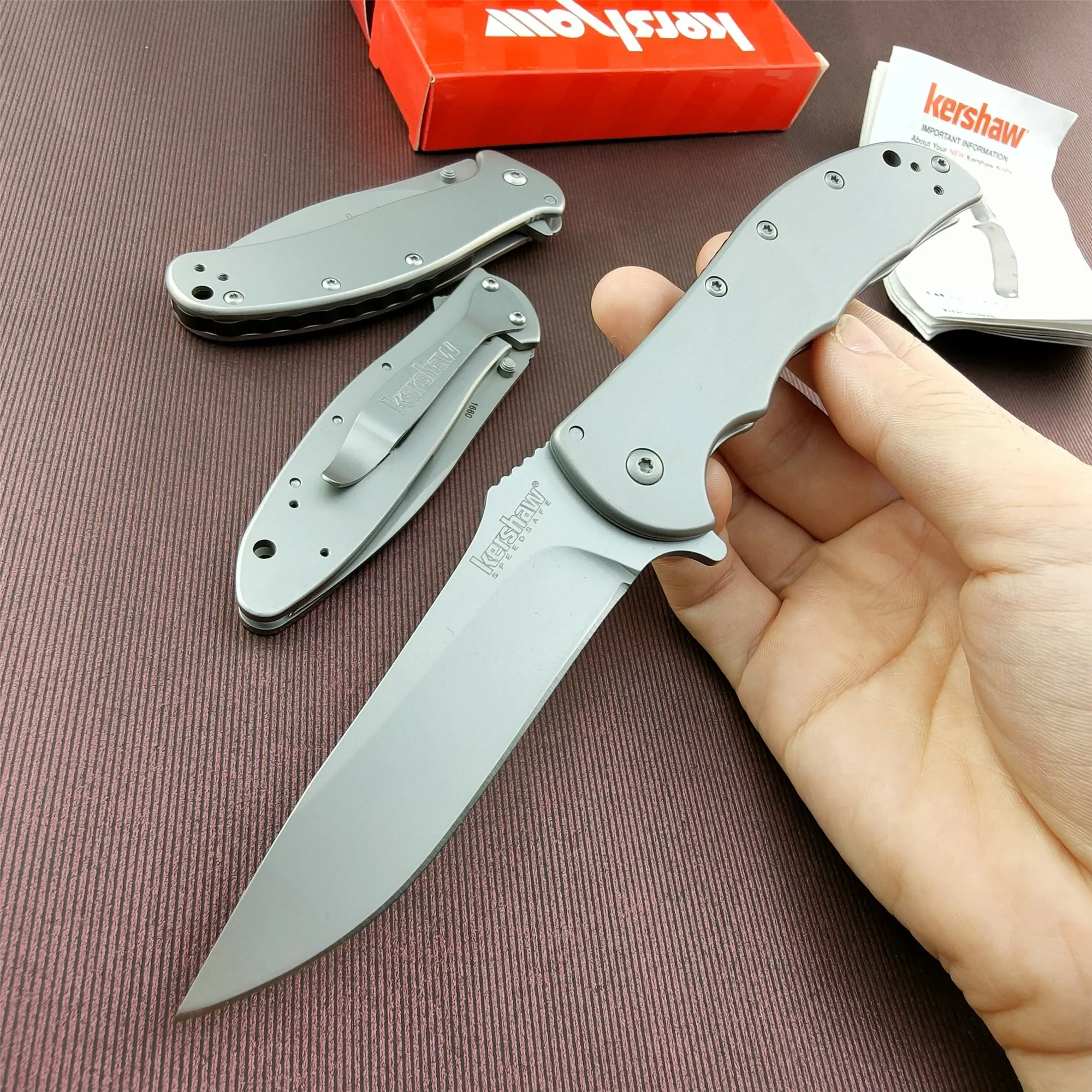 

KS 3655, 1660, 1730 Folding Pocket Knife Stainless Steel Outdoor Camping Fishing EDC Tools - 3 Styles Multifunctional Knives