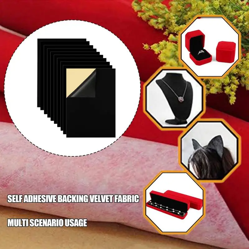Felt Sheets Adhesive Backed 10pcs A4 Size Peel And Stick Soft Fabric
