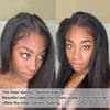 4C Edges Hairline with Curly Baby Hair Wig Bone Straight 13X4 Transparent Lace Frontal Human Hair Wigs For Women 4x4 Closure Wig 2
