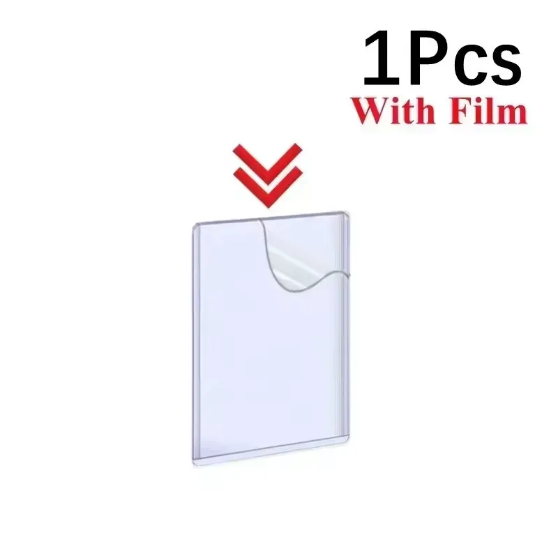 1/25/50Pcs Transparent Korean Kpop Card Sleeve with Protective Film Clear Card Holder Idol Photo Game Card Cover 35PT