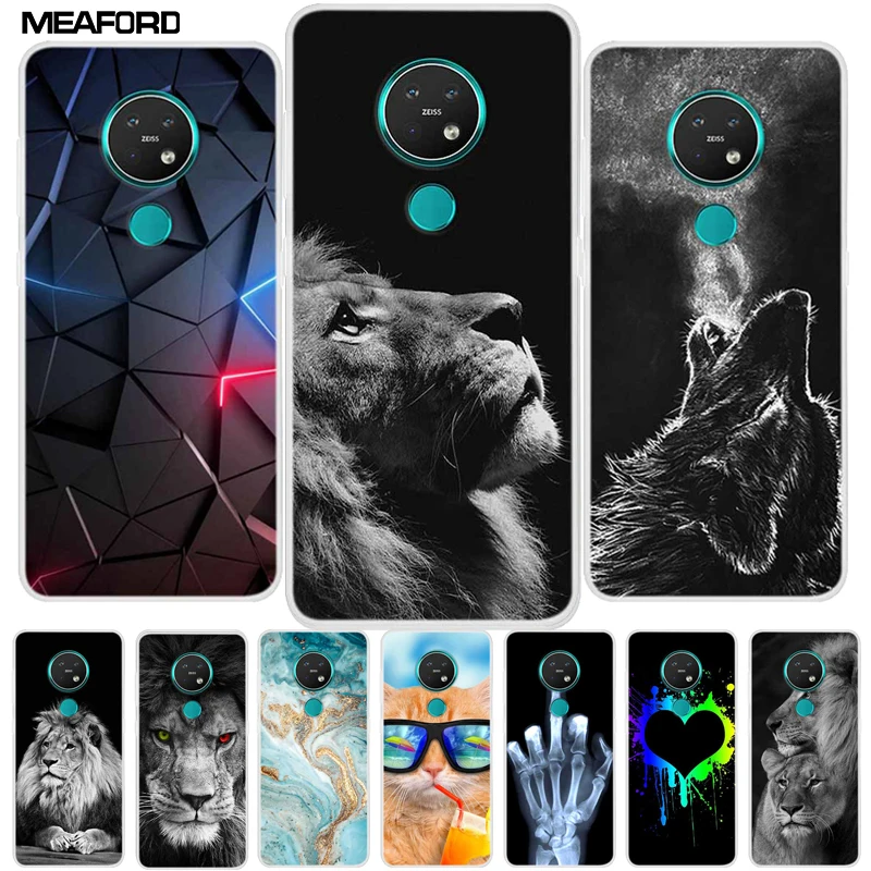 Clear Wolf Lion Soft TPU Silicone Phone Case - Fashion