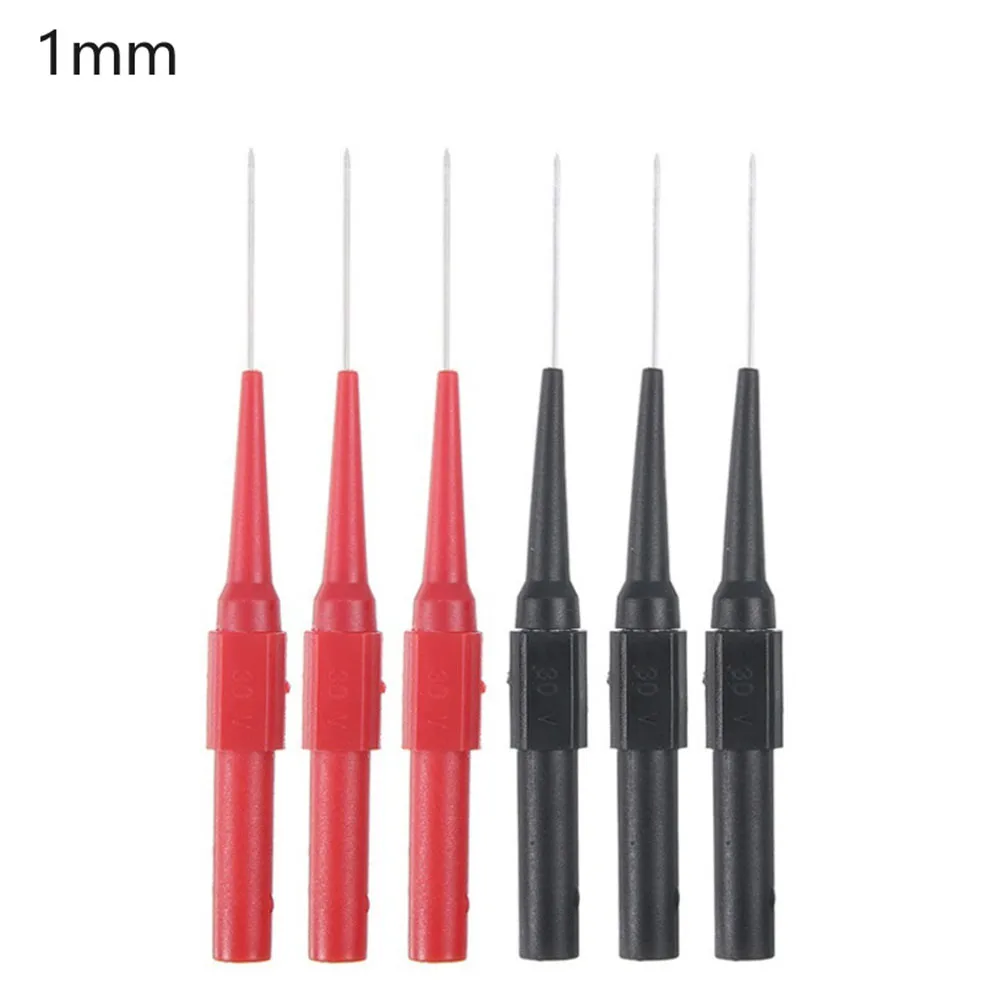 

6pcs 0.7/1.0mm Multimeter Pen Test Pin Test Probe Measuring Device Clamp Copper Test Lead Test Probes Plug Multimeter Accessorie