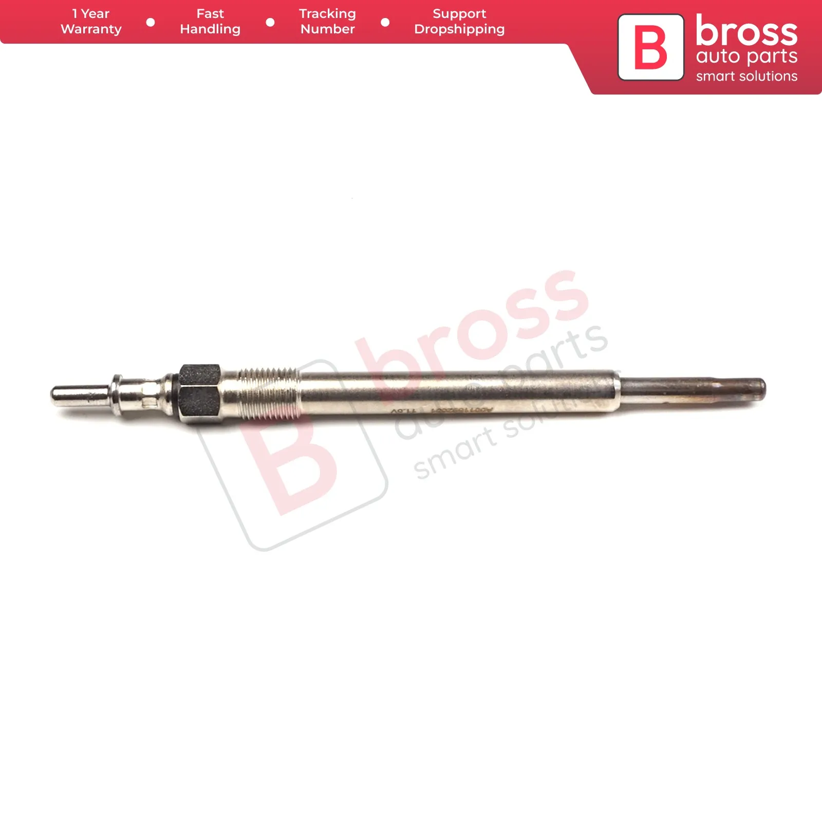 Bross Auto Parts BGP9 1 Piece Heater Glow Plugs GX129, 80036, 0 250 202 045 for Mercedes Chrysler Cherokee Made in Turkey