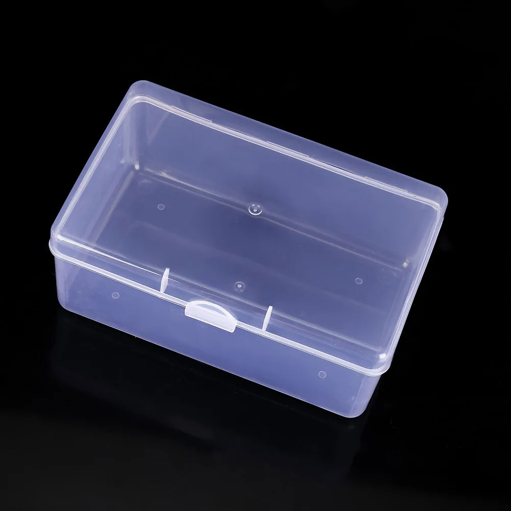 Plastic Storage Box Rectangle Transparent Plastic Cosmetics Puff Storage  Box Case Jewelry Tools Container Home Storage Organizer - AliExpress