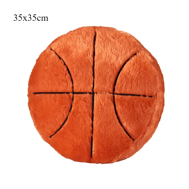 Basketball and Football-shaped Sports Plush Cushion Pillow Winter and Summer Style Gift for Boyfriend and Fan 4