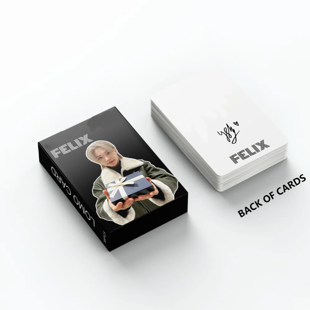 Lomo Cards Album Cards Bookmark Postcard 55 Pcs SK Felix Album Lomo Card Kpop Photocards Postcards