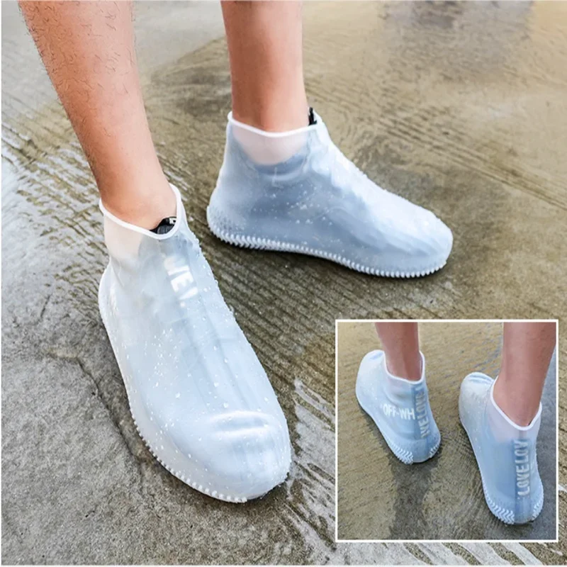 Shoe Covers Silicone Rain Waterproof Men Women Indoor Outdoor Rainy