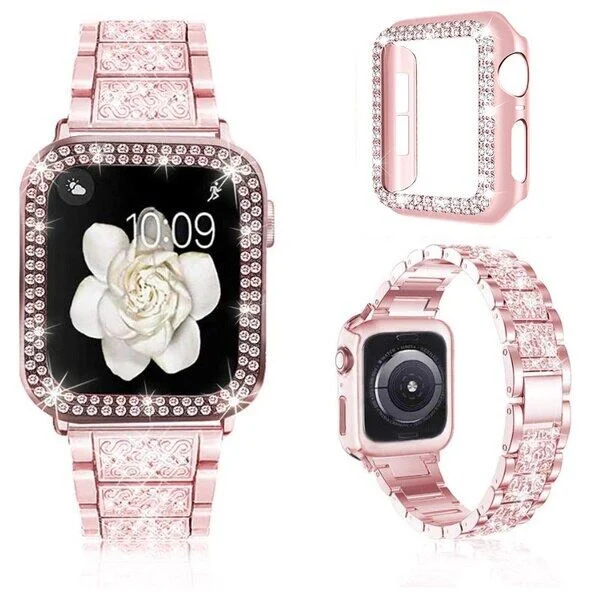 Elegant Women's Bracelet-Style Chain Strap with Metal Band