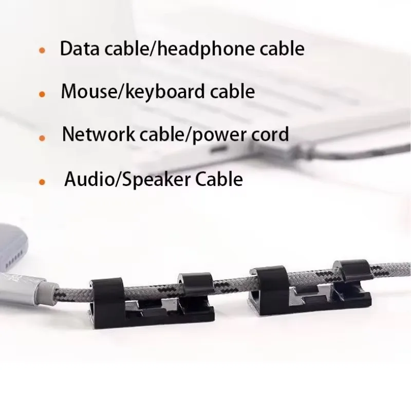 No-punch Cable Manager, Wall Sticker, Traceless Wire Storage, Fixed Self-adhesive Wire Clip, Network Cable Routing Artifact