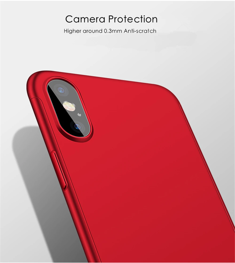 360 Full Protective Phone Case For iPhone 13 12 11 Pro Max XR X XS 6 7 8 Plus SE2 Mini Shockproof Hard PC Cover With Glass Coque iphone 11 Pro Max  lifeproof case