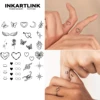 Henna Finger Tattoo (18) Temporary Tattoo,Lasts To 15 Days New Technology Magic Waterproof Semi Permanent Sticker. 1