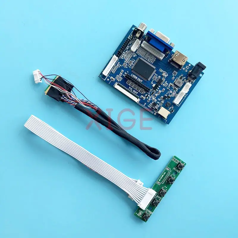 

Плата контроллера для LP140WD1 LP140WD2 N140FGE, плата драйвера LVDS, 40-контактный разъем VGA 2AV, комплект для сборки, ЖК-дисплей 1600*900, 14 дюймов, совместим с-HDMI