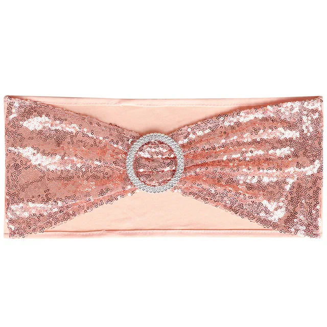 10Db -Es Flitteres Szék Szárnyak Borító Aranycsomó Öv Esküvői Dekoráció Íj Rendezvények Bankett Party Fesztivál Születésnapi Szakasz - Image 5