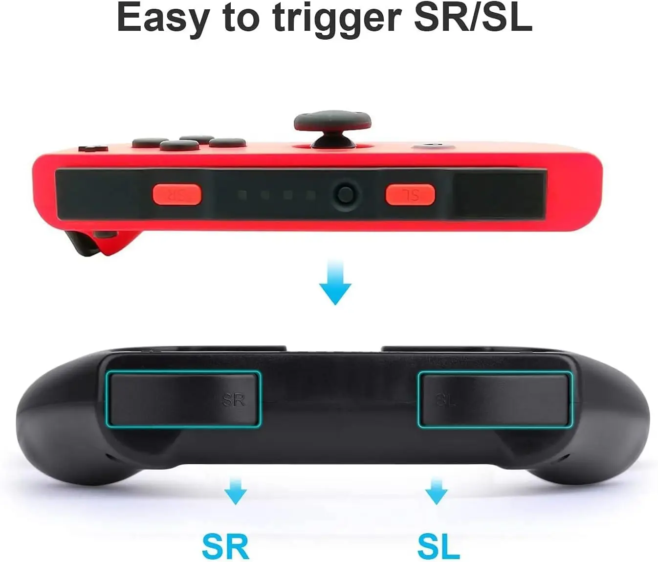 kit de poignée de contrôleur de commutateur de jeu 3 en 1 Compatible avec Nintendo Switch/Switch OLED Joy-Con – Image 3