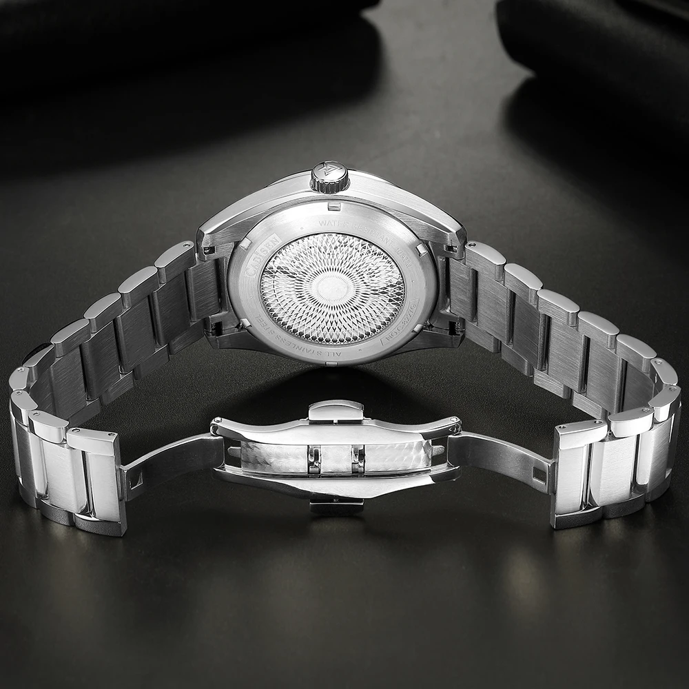 CADISEN New Men's Watches Luxury Automatic Watch For Men Japan NH35A Men Mechanical Wrist watch 100M Waterproof Clock Man