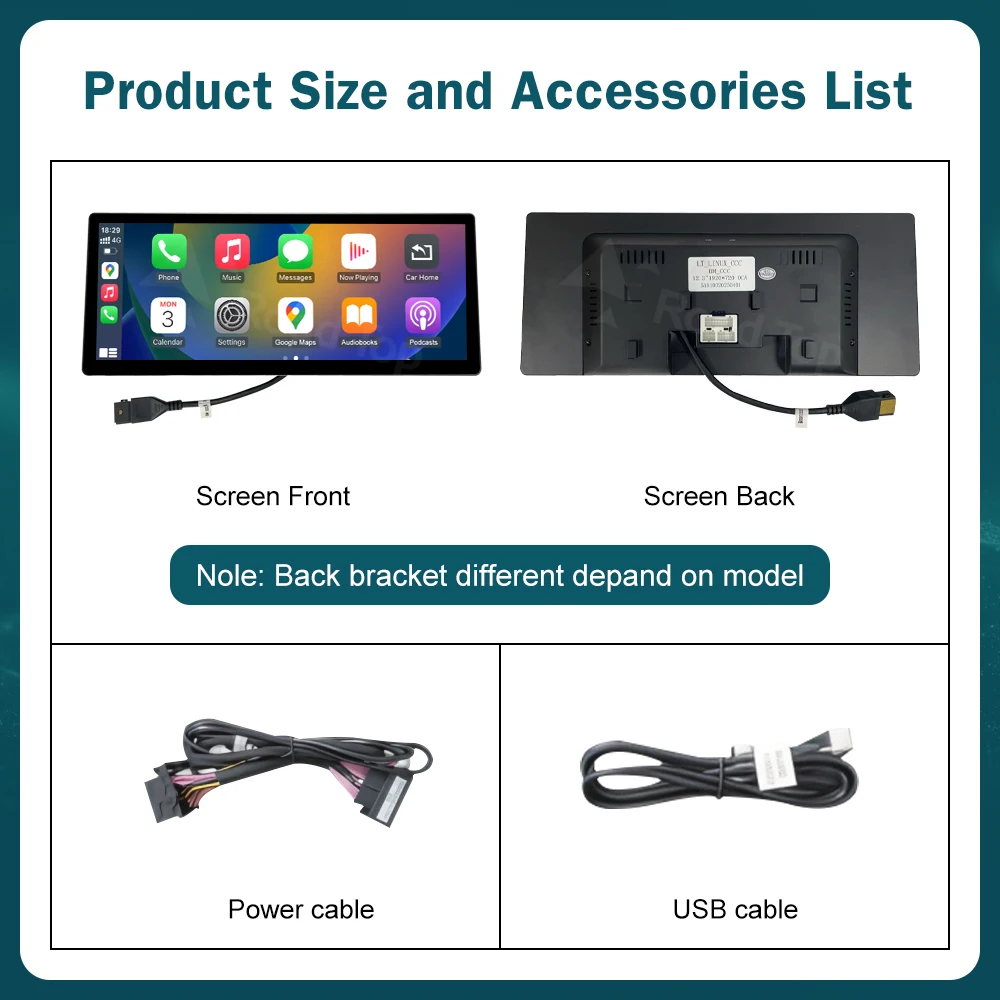 Pantalla multimedia Linux inalámbrica DE 12.3 RoadTop con CarPlay y Android Auto para BMW Serie 1 2 F20 F21 F22 F23 F45 F46 2012-2018 6
