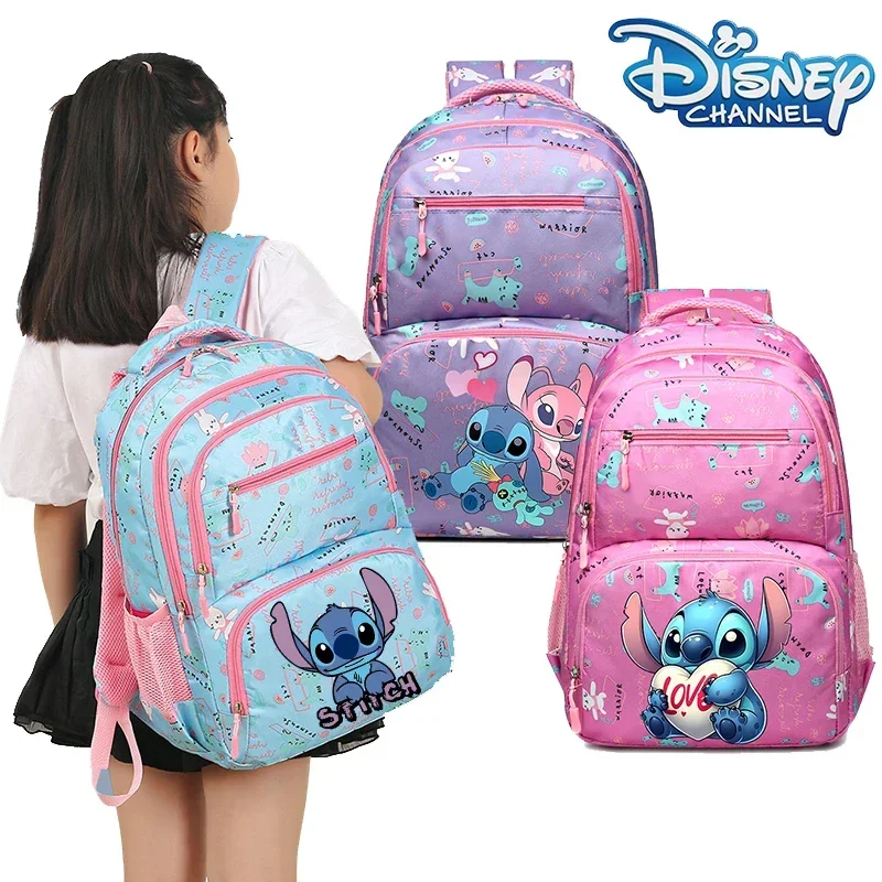 Sac à Dos Lilo & Stitch - Cartable Enfant - Poche Gourde - Neuf Avec étiquettes