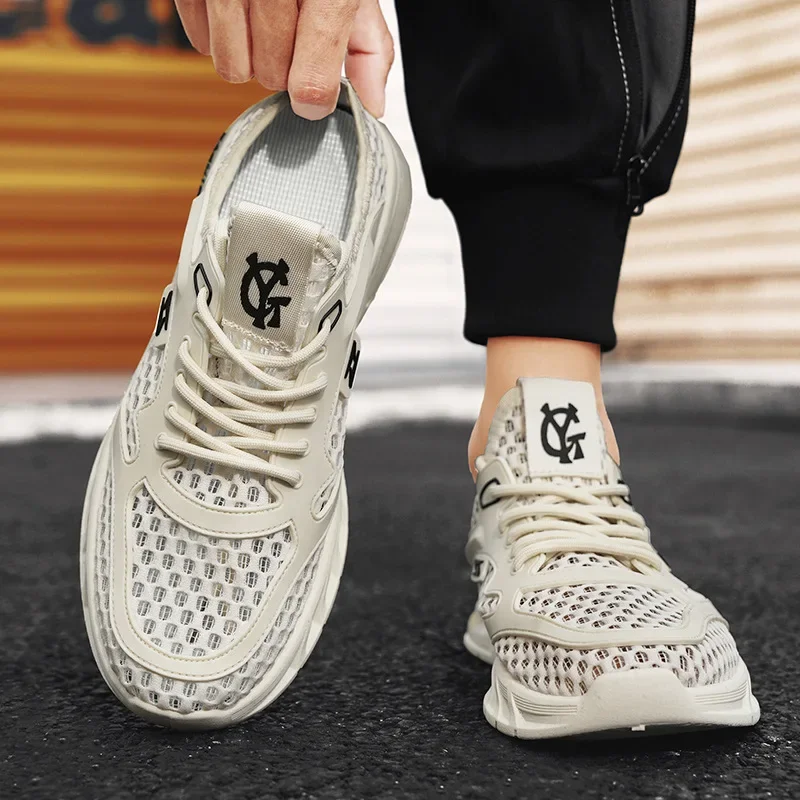 Men's Mesh Sneakers Lightweight Slip on Shoes Breathable Casual Shoes Comfortable Loafers Tennis Summer