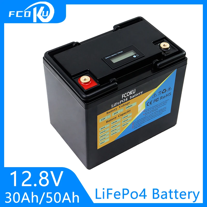 

12.8V 30AH 50AH Lifepo4 Rechargable Batteries Lithium Iron Phosphate Battery for PV RV Solar Golf carts , energy storage, RV,