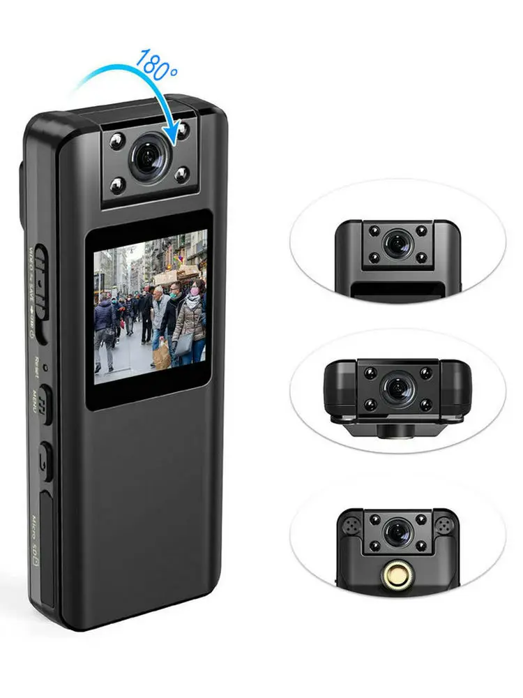 Vandlion A22 1080P Full HD Night Vision Mini Body Camera with LCD Screen Small Camcorder Bike Police Cam Sports DV Spy Cameras camcorder 2