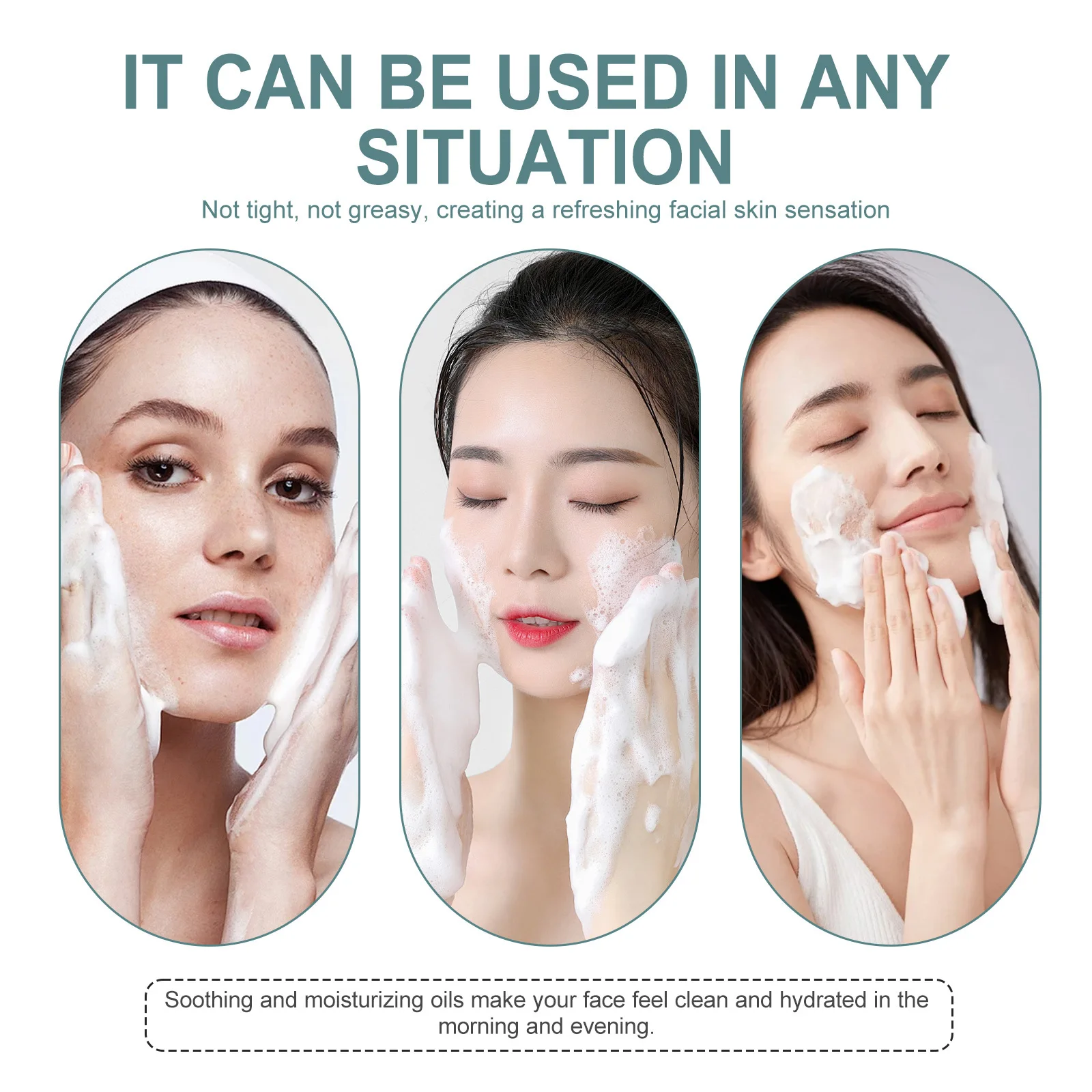Facial Cleanser Anti Acne Oil Control Blackhead Remover Shrink Pores Deep Cleansing Acne Treatment Moisturizing Face Wash 100g 3