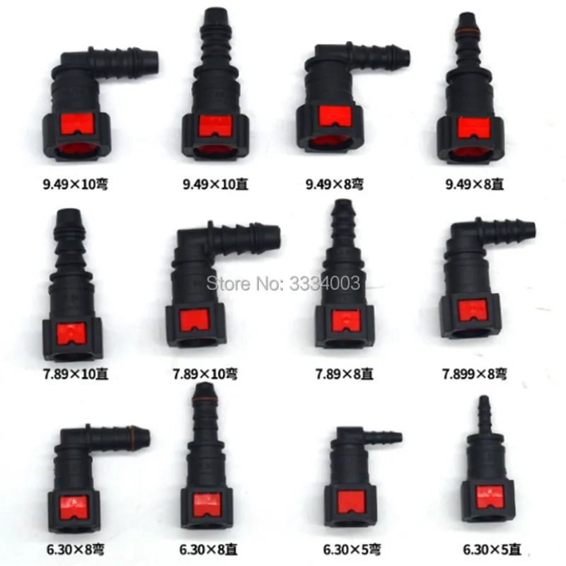 Fuel Pipe Repair Tools Pipe Quick Connector Aluminum Welded Joint Fitting 10PCS Urea Tube Fuel Air Pipe Joint Line Quick Connect Joint Clips SCR Post-processiong Repair Kits