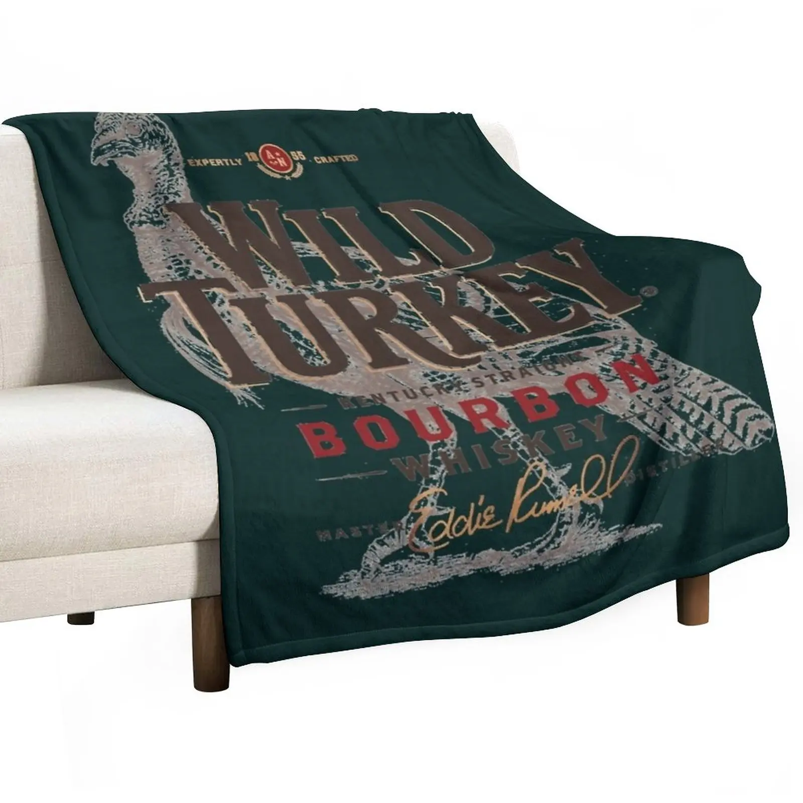 

Retro Wild Turkey Premium Throw Blanket Blanket Sofa Beautiful Blankets