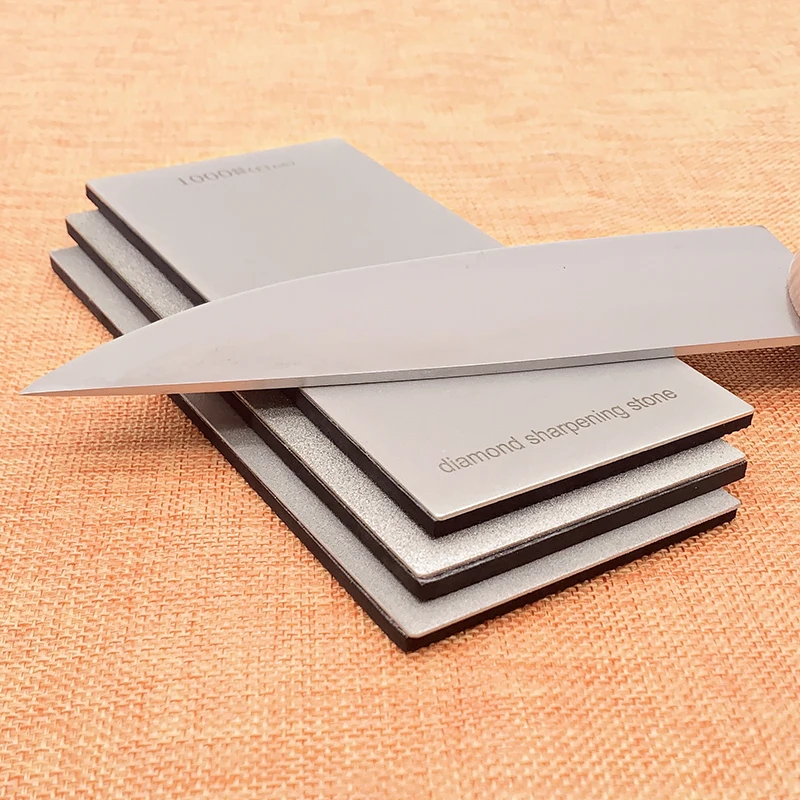 120-3000 Granularity Kitchen Knife Grinding Tool Diamond Stone Whetstone Knife Sharpener Anti-skid Base Sharpening Blade