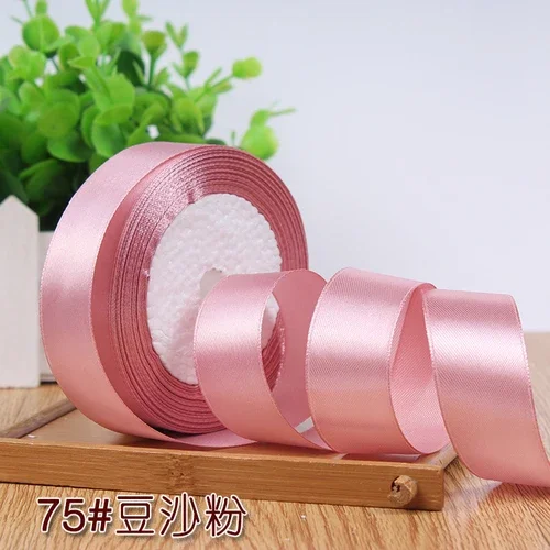 Silk Satin Ribbon for Gift Wrapping and DIY Crafts - 2.5cm, 25 Yards
