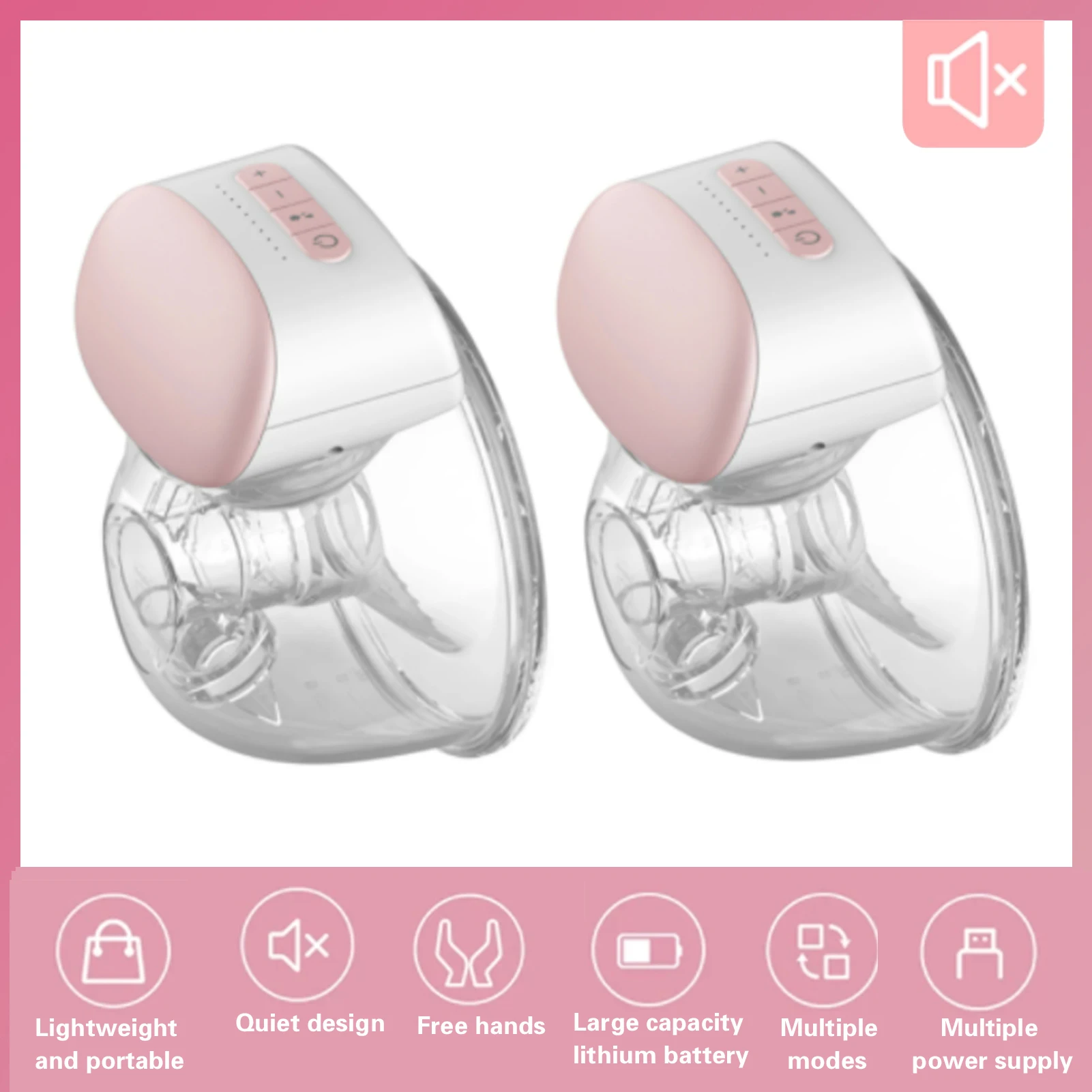 Молокоотсос YOUHA портативный Электрический бесшумный автоматический молокоотсос