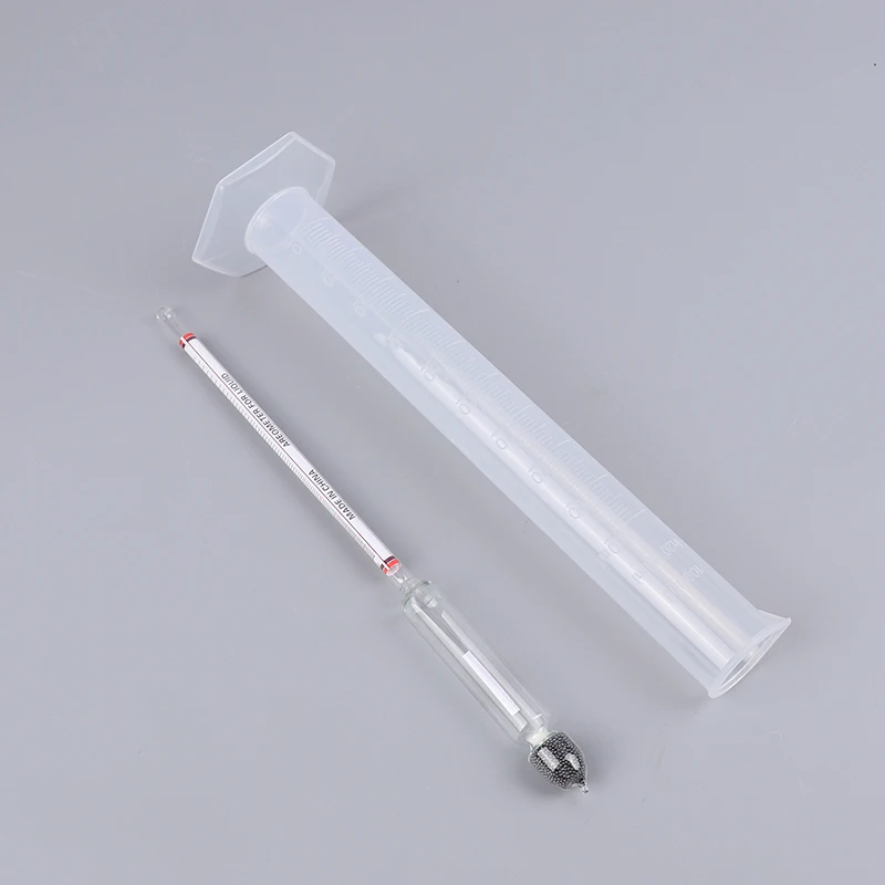 Alcohol Meter Hydrometer Tester Vintage Measuring Bottle Set 0-100