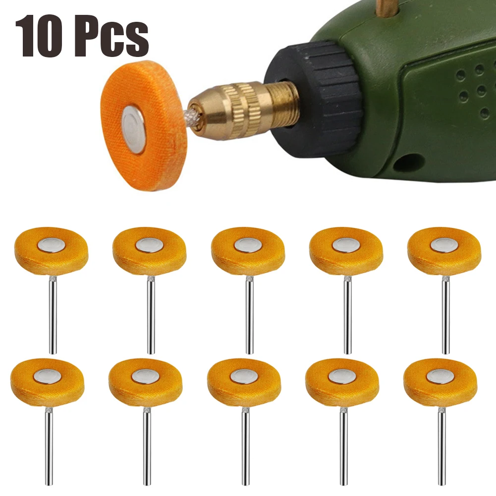 10pcs 23mm Cloth Polishing Wheel Rotary Tool Accessory Buffing Pad For Fine Polishing Grinding Jewelry Metal Furniture electric scooter rear wheel hub replacement metal rear rim accessory for xiaomi m365 pro electric scooter