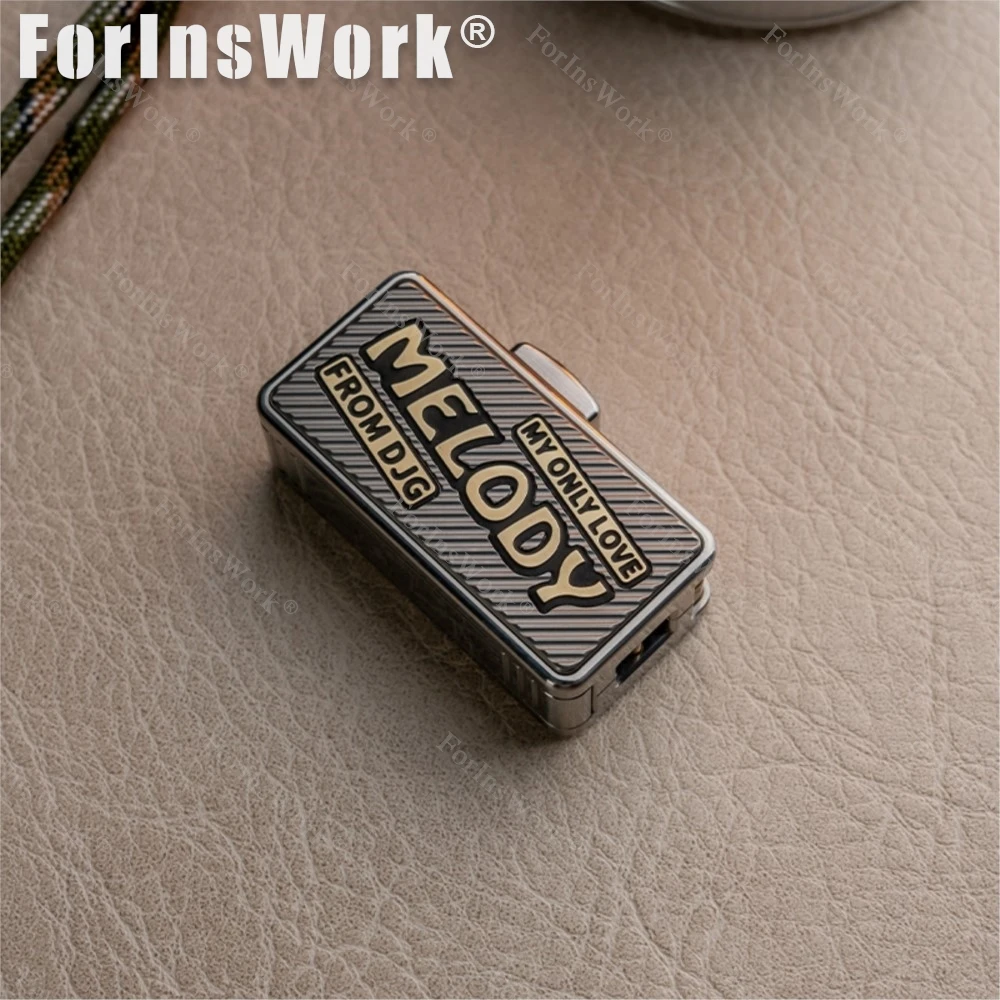 DJG MELODY Titanium Alloy Mechanical Scale Push Slider EDC