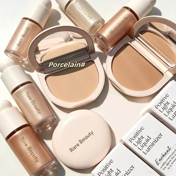 Rare Beauty True To Myself Tinted Pressed Finishing Powder Instantly Blur Smooth Reduce Shine and Set Makeup With Natural Finish
