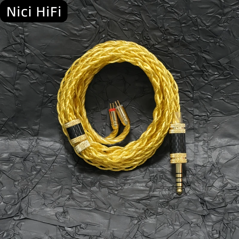 Nici HiFi-16 8 イヤホンケーブル 0.78 2Pin 4.4mm Nici HiFi-16 8 コアイヤホンケーブル MMCX/0.78 2Pin/ステレオ 3.5mm