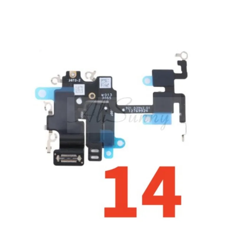 AliSunny Bluetooth WiFi 플렉스 케이블 iPhone 14 13 Pro Max 14Plus 안테나 신호 NFC 클립 수리 부품