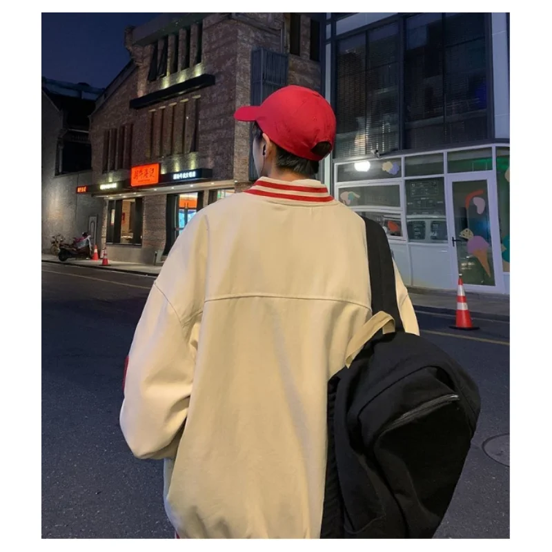 Spring and Autumn Jackets 2023 New Vintage Baseball Suit Trendy Loose Casual Top Men's and Women's Jackets A0057