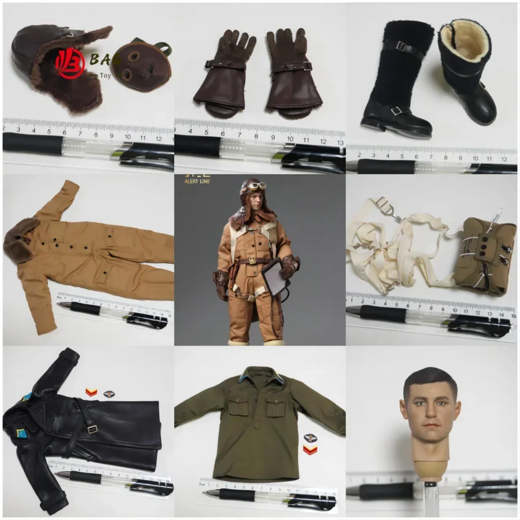 1/6 Scale Soviet Pilot Action Figure Spare Parts