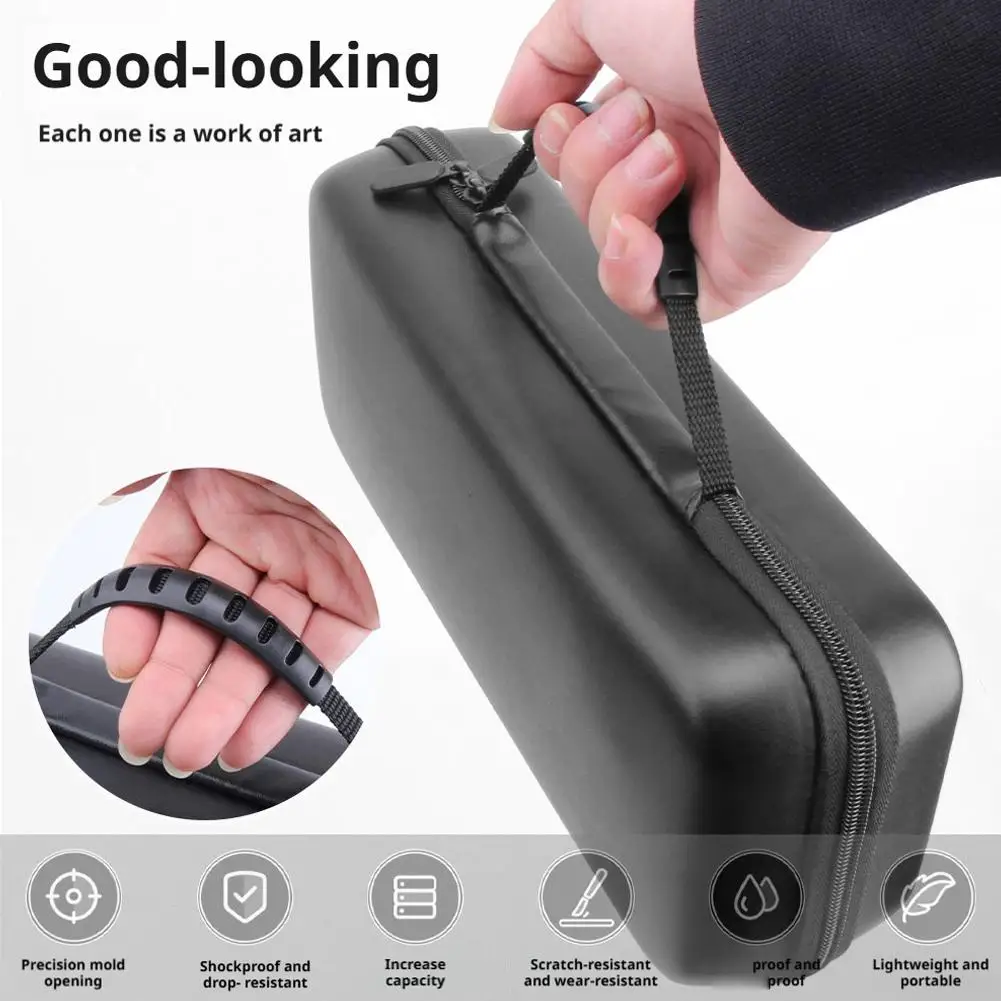 오딘 3 핸드헬드 보관 가방용 EVA 가죽 패턴 방수 안티 드롭 경량 내구성 지퍼 휴대용 주최자 게임용